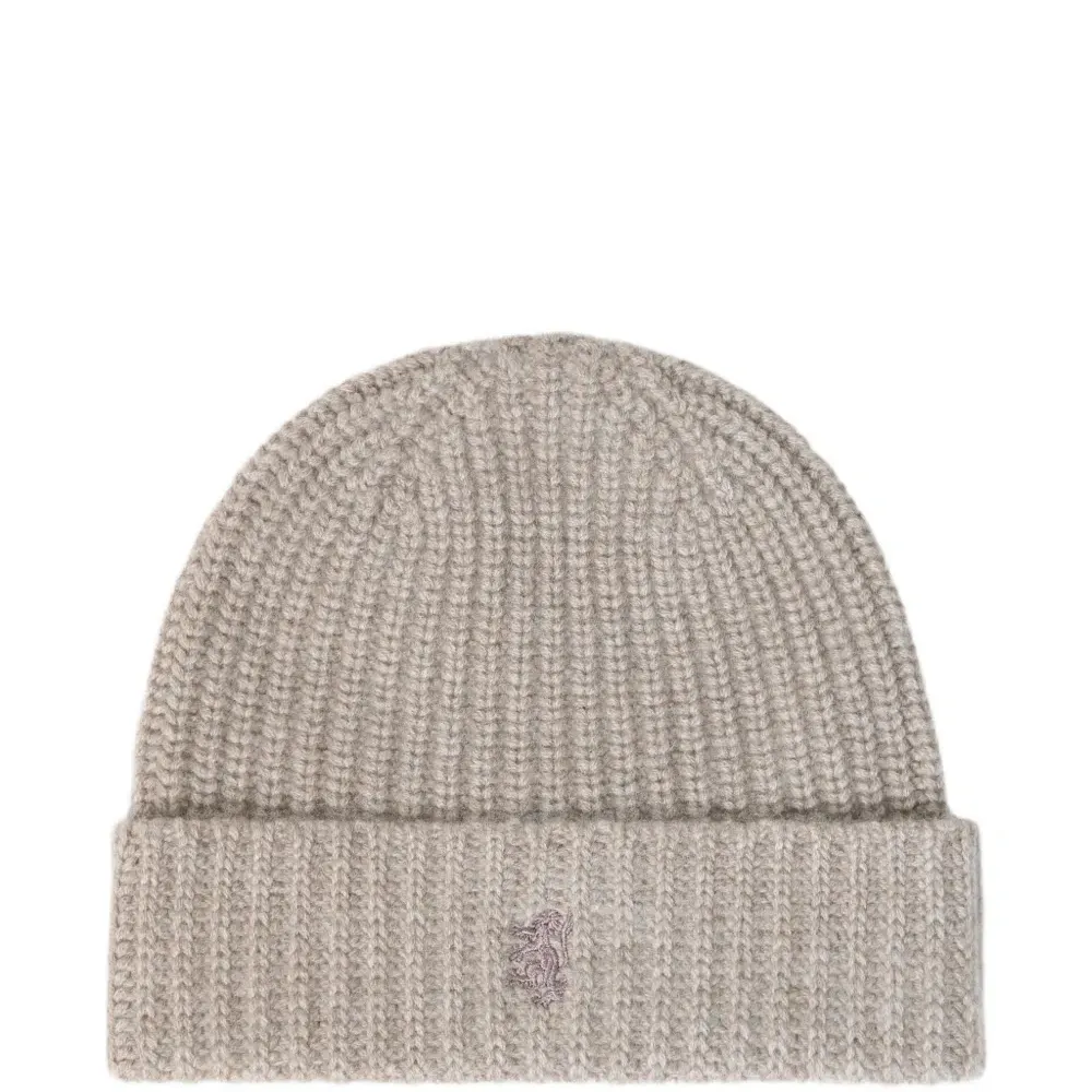 Вязаная объемная шапка с резинкой