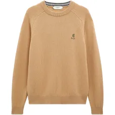 Свитер с круглым вырезом и логотипом