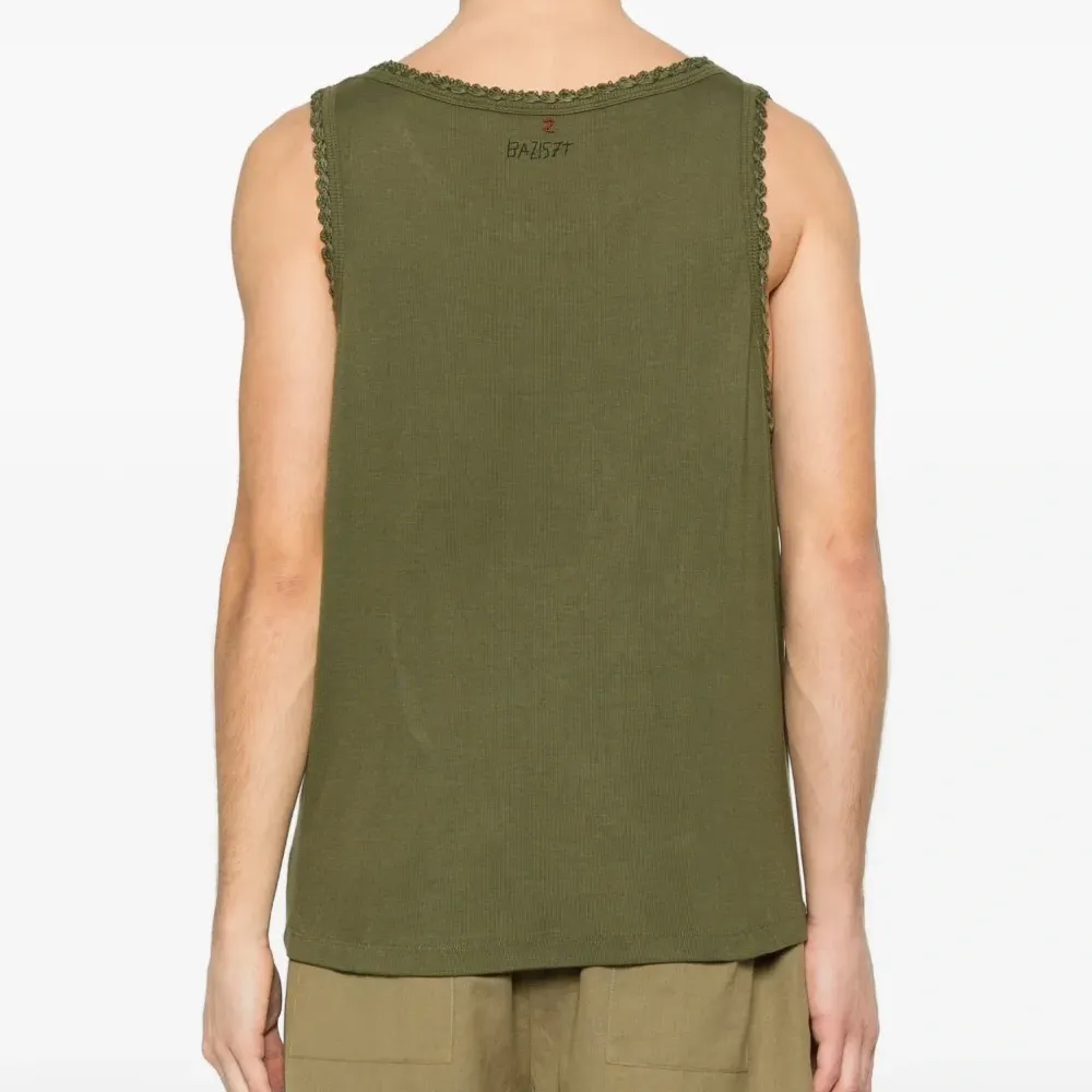 Майка без рукавов с круглым вырезом