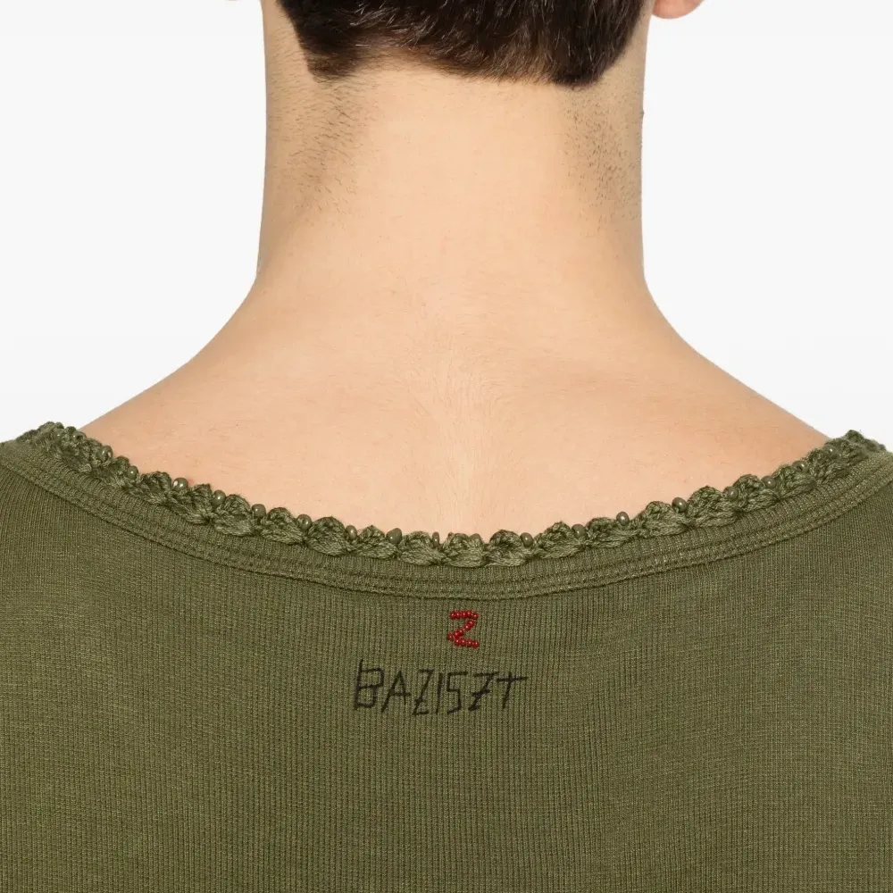 Майка без рукавов с круглым вырезом