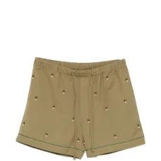 Шорты с цветочным декором Шорты с цветочным декором