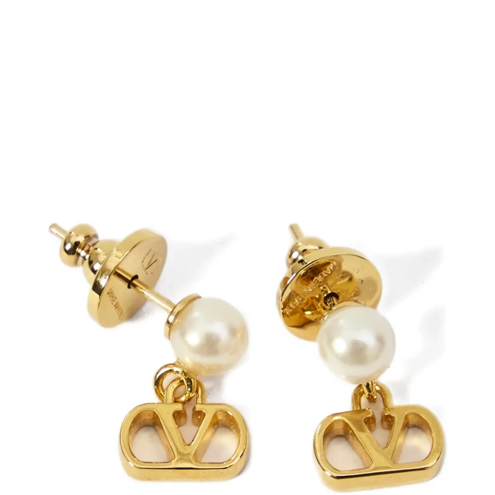 Серьги VLogo Signature с жемчужными деталями