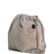 Сумка-ведро с цепочкой и стразами Сумка-ведро с цепочкой и стразами