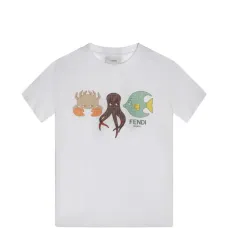 Футболка с принтом и короткими рукавами