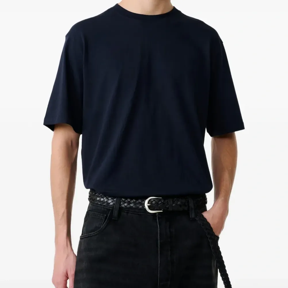 Футболка с круглым вырезом цвета брик