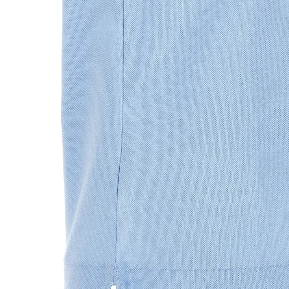 Футболка из пике с нашивкой-логотипом