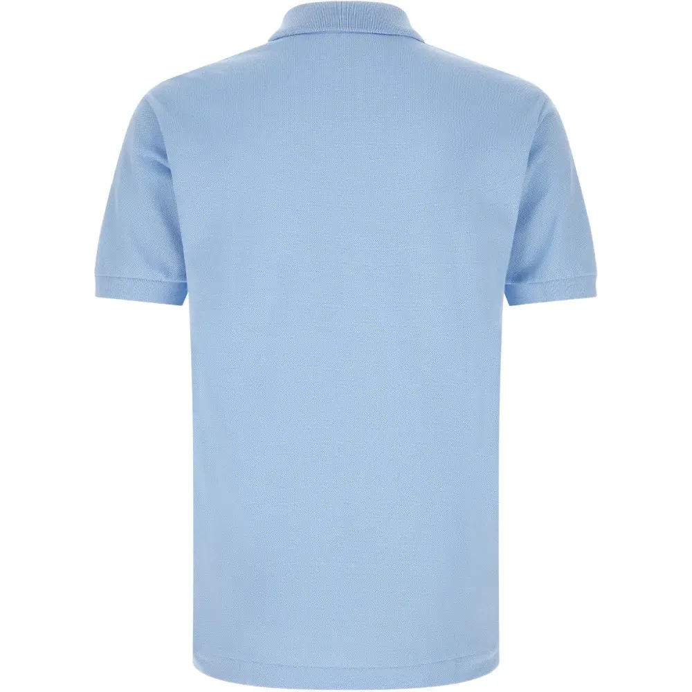 Футболка из пике с нашивкой-логотипом