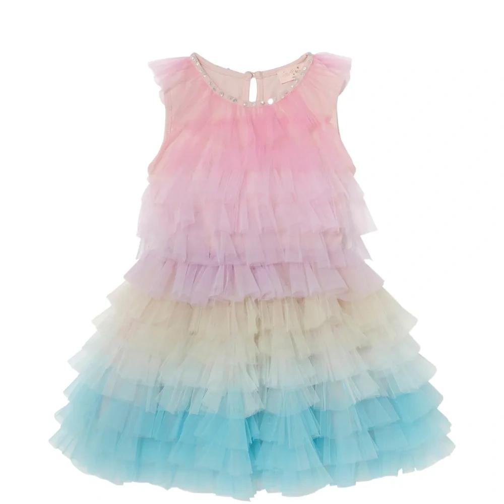 Платье из тюля с оборками