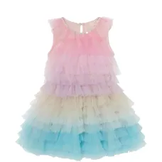 Платье из тюля с оборками