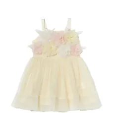 Тюлевое платье с цветочным принтом