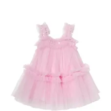 Платье-петитфур из тюля с оборками