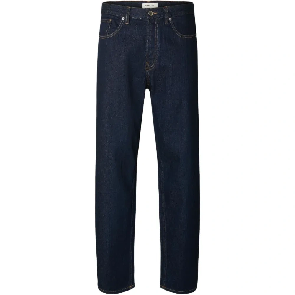 Темно-синие брюки