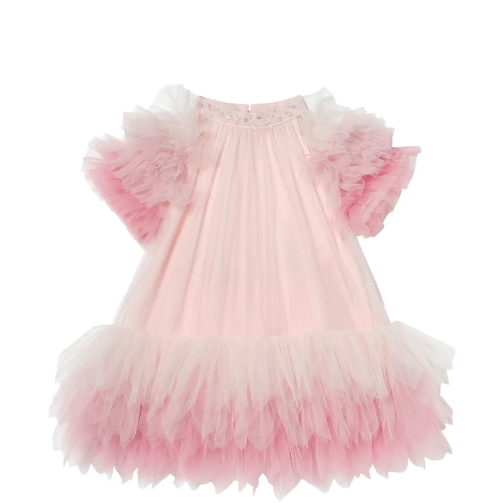 Платье из тюля с оборками