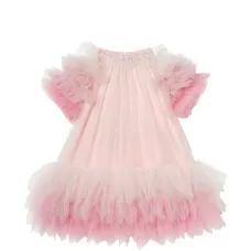 Платье из тюля с оборками