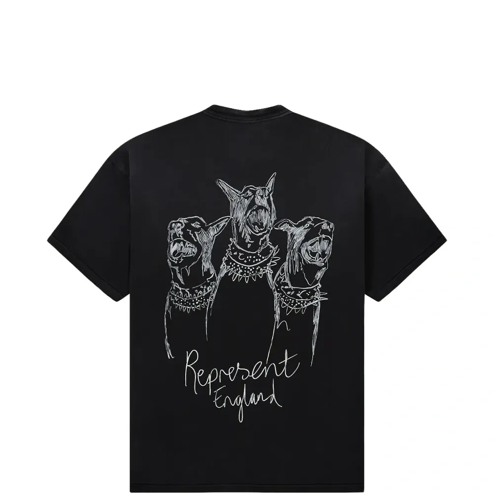 Футболка с графическим принтом породистых собак