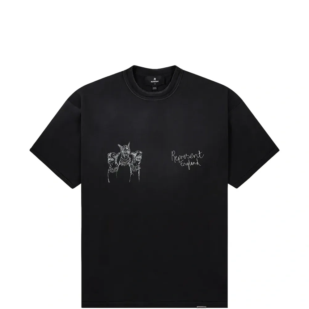 Футболка с графическим принтом породистых собак