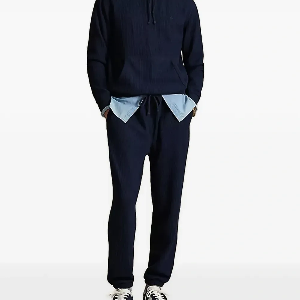 Вязаный худи вафельной вязки