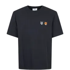 Футболка с вышитой головой лисы