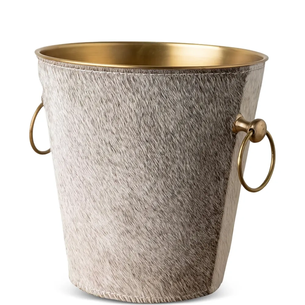 Кожаное ведро для льда