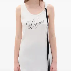 Хлопковый топ-майка с лентой Seva