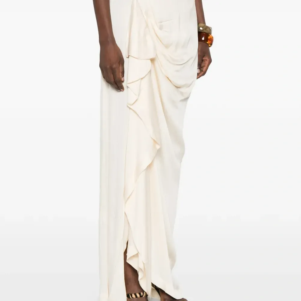 Драпированная длинная юбка