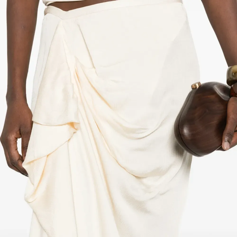 Драпированная длинная юбка