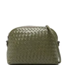 Плетёная объёмная сумка-сэтчел Fellini через плечо