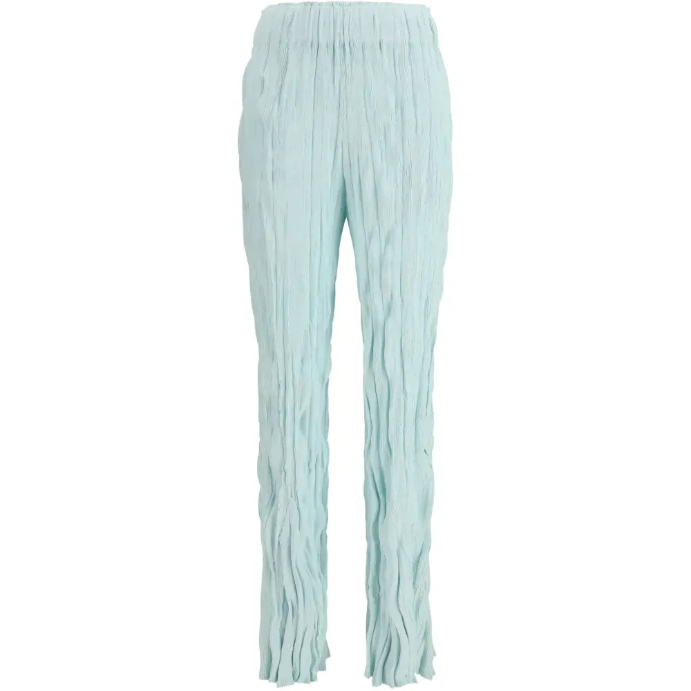 Волнистые брюки с жатым эффектом