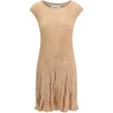 Мини-платье с волнистыми плиссировками Мини-платье с волнистыми плиссировками