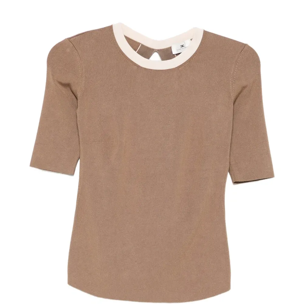 Топ в рубчик с вырезами Топ в рубчик с вырезами