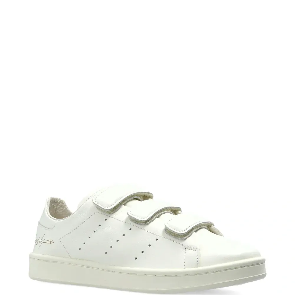 Кожаные кроссовки с тремя ремешками