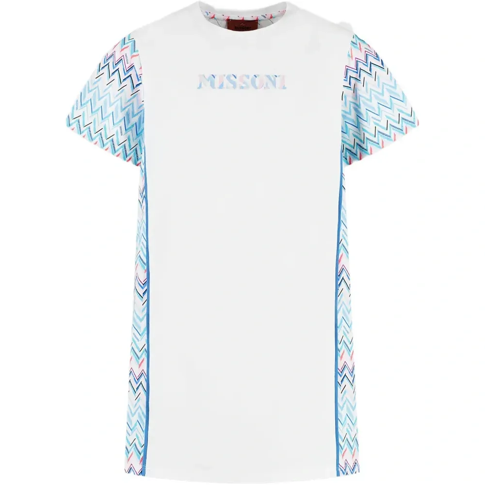 Платье-футболка с зигзагообразным узором