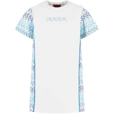 Платье-футболка с зигзагообразным узором