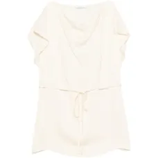 Топ с поясом на талии