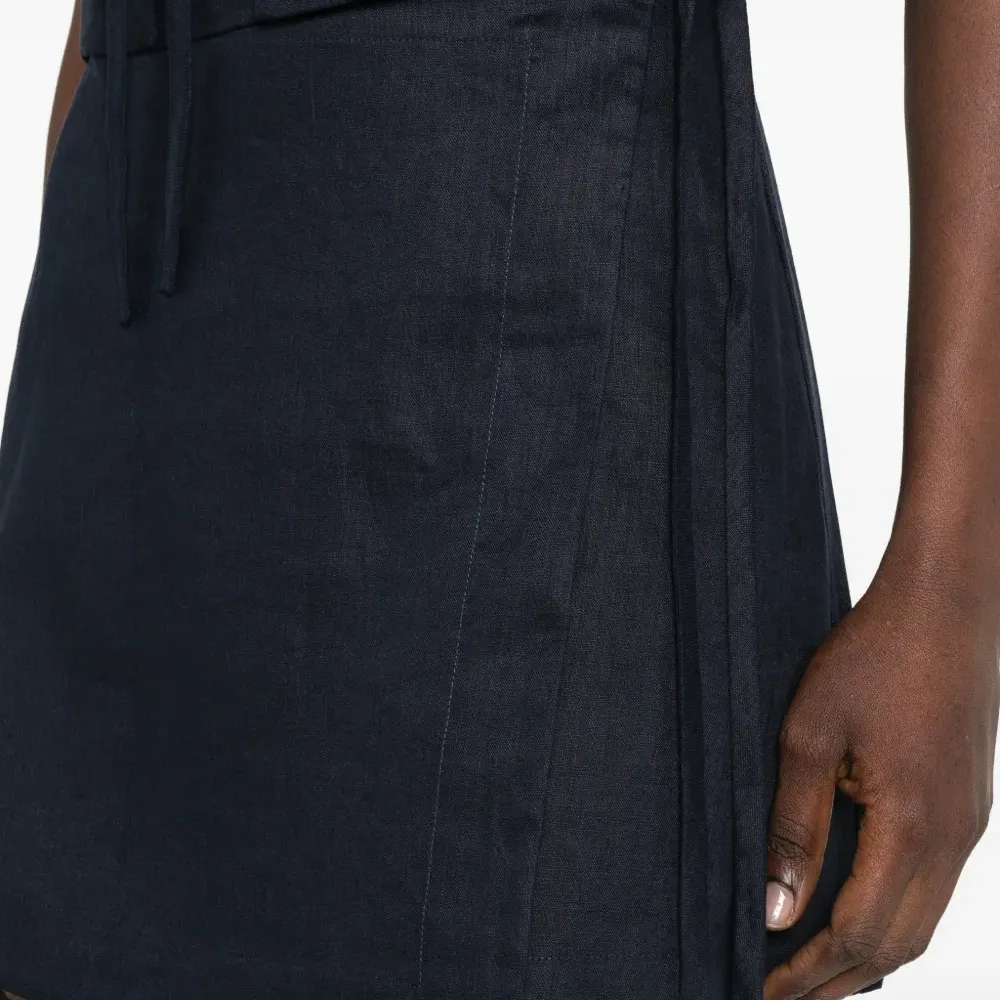 Мини-юбка с завязками