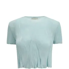 Укороченный топ с круглым вырезом Укороченный топ с круглым вырезом