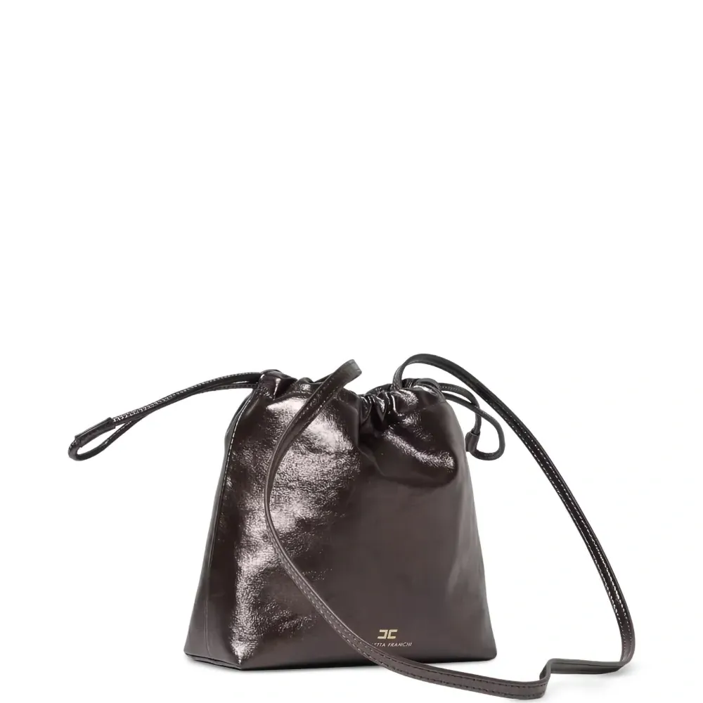 Сумка-кроссбоди с логотипом и кулиской