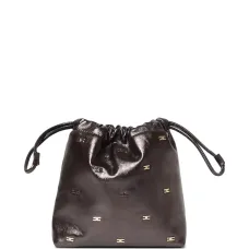 Сумка-кроссбоди с логотипом и кулиской