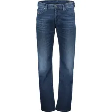 Джинсы прямого кроя с пятью карманами