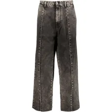 Широкие джинсы с эластичным поясом