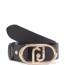 Кожаный ремень с овальной монограммой Кожаный ремень с овальной монограммой