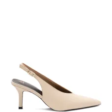 Кожаные босоножки с открытой пяткой