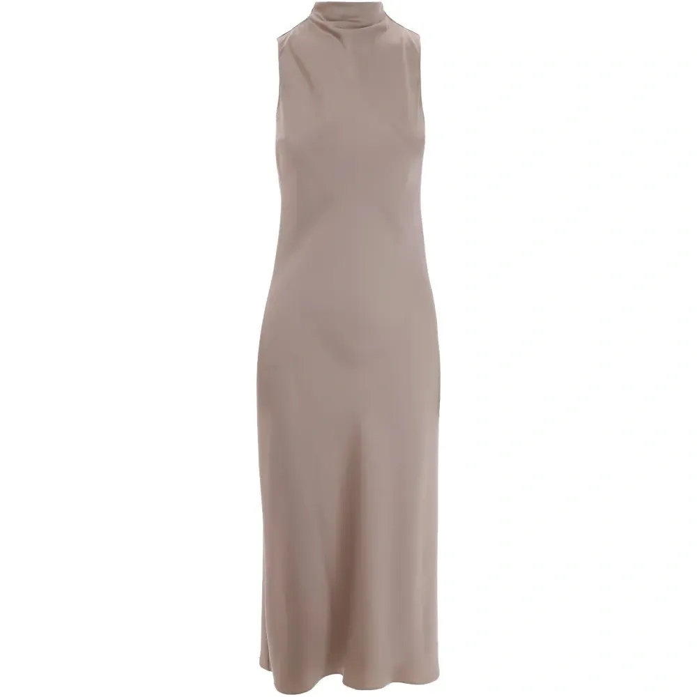 Платье миди без рукавов