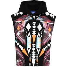 Безрукавка с капюшоном и принтом Безрукавка с капюшоном и принтом