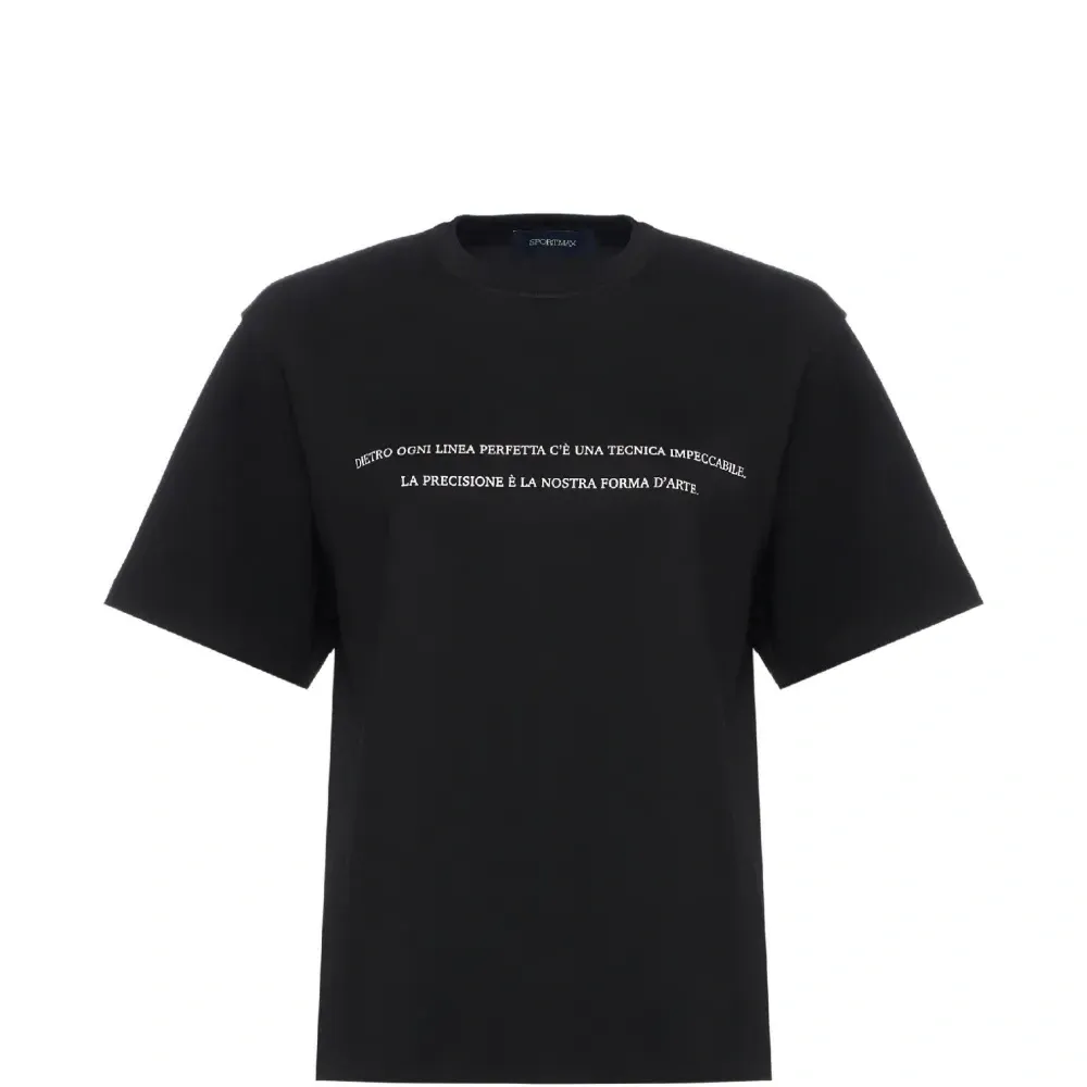 Футболка с круглым вырезом и принтом