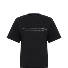 Футболка с круглым вырезом и принтом