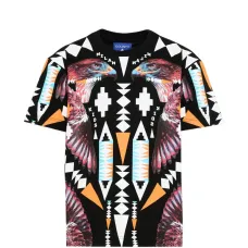 Футболка с геометрическим орлом