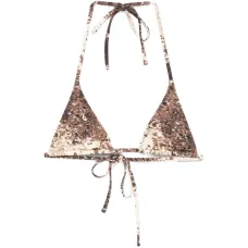 Треугольный бикини-топ на завязках Paradise