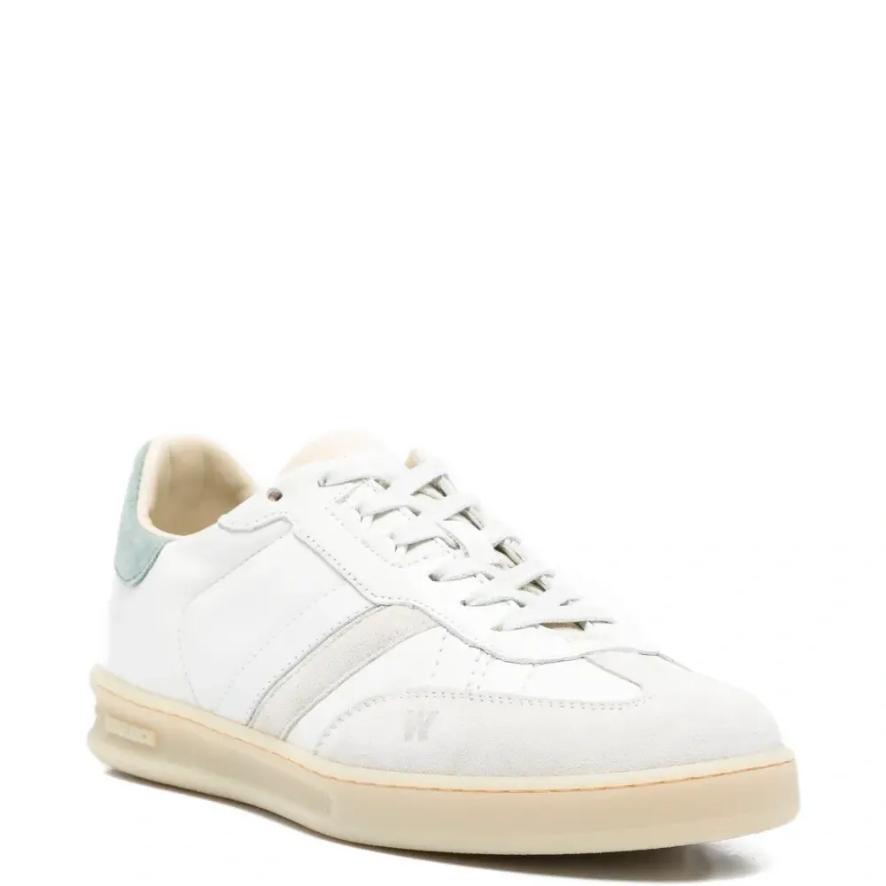 Кожаные кроссовки