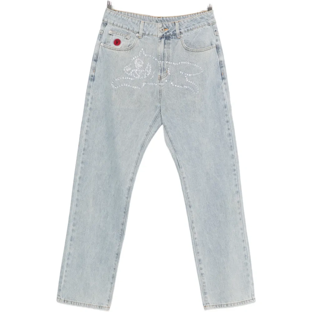 Джинсы с украшениями